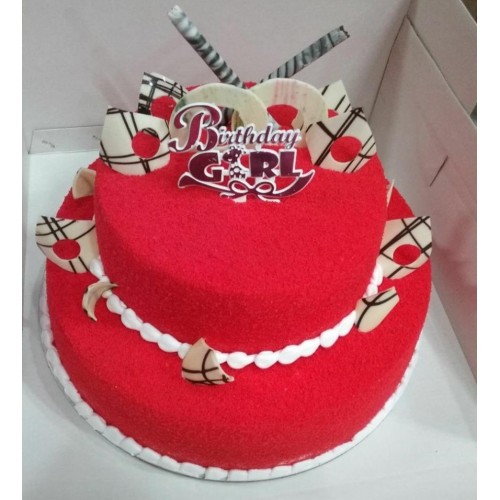 2 Tier Red Velvet cake 